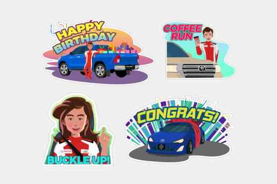 Toyota PH drives up the fun with free Viber stickers image