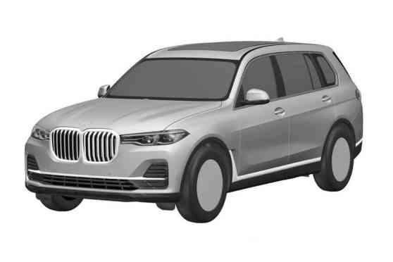 BMW X7 makes an early reveal in patent form image