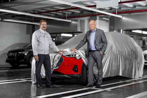 Audi commences production of fully-electric e-tron models image