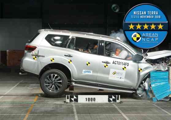 ASEAN NCAP awards Nissan Terra perfect five-star safety rating image