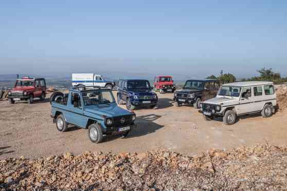 Mercedes snaps family photo of all generations of G-Wagen for 40th birthday image