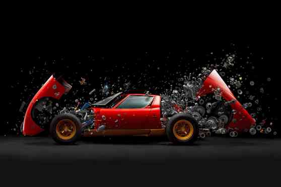 Did someone just blow up a Lamborghini Miura for art's sake? image