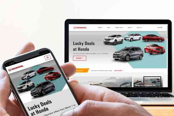 Check out Honda Cars Philippines newly revamped website image