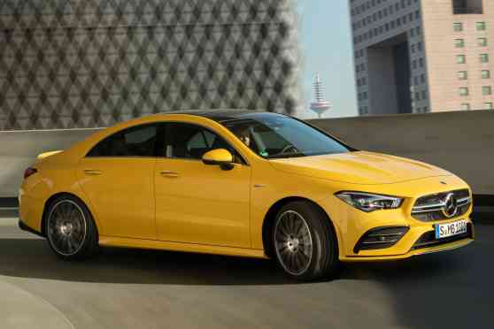2019 Mercedes-AMG CLA 35 is a junior sport sedan image