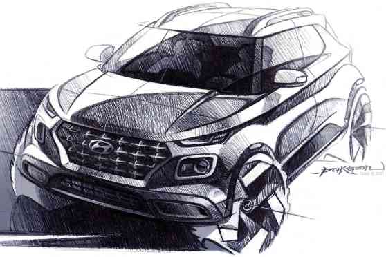 2020 Hyundai Venue sketched out and coming soon image