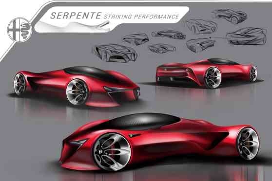 A high schooler designed this concept car for Alfa Romeo image
