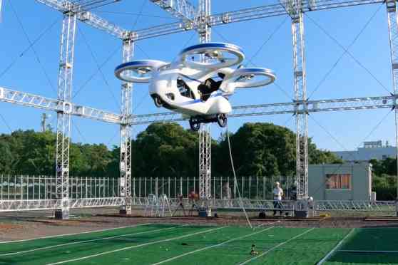Japan has successfully built and tested a flying car image