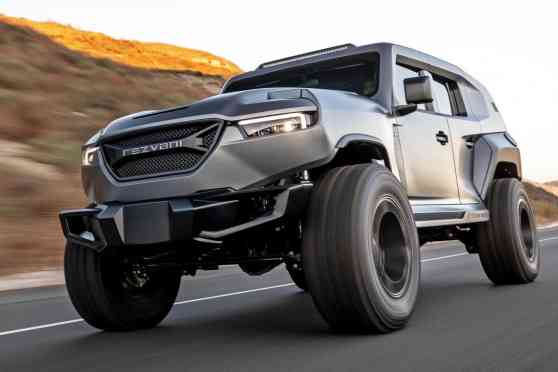 Rezvani Tank X really reminds us of the Rambo Lambo image