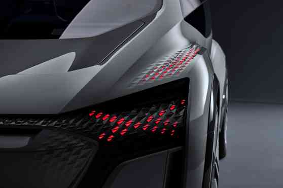 Audi's new digital OLED lights display warnings to drivers image