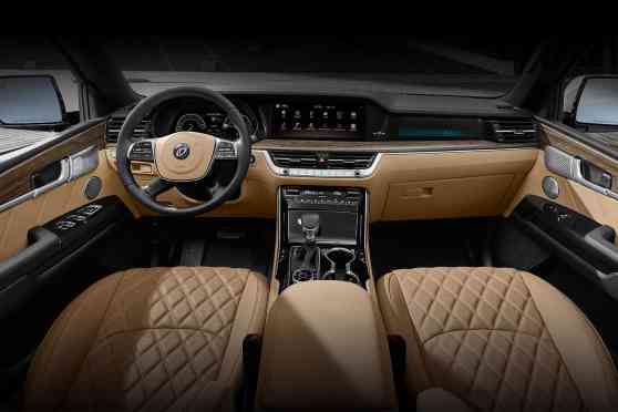 This is the plush leather interior of 2020 Kia Mohave image