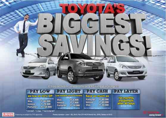 Toyota announces Biggest Savings Promo image