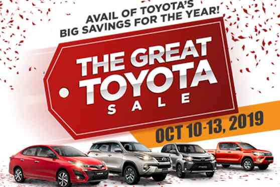 The Great Toyota Sale has been extended until October 21 image
