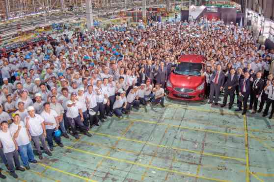 This Mirage G4 is the 700,000th unit made by Mitsubishi Motors PH image