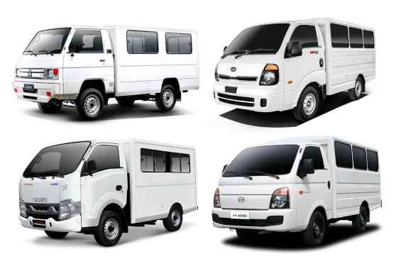 Spec Check: Isuzu Traviz, Mitsubishi L300 vs. Hyundai H-100, Kia 2500 image