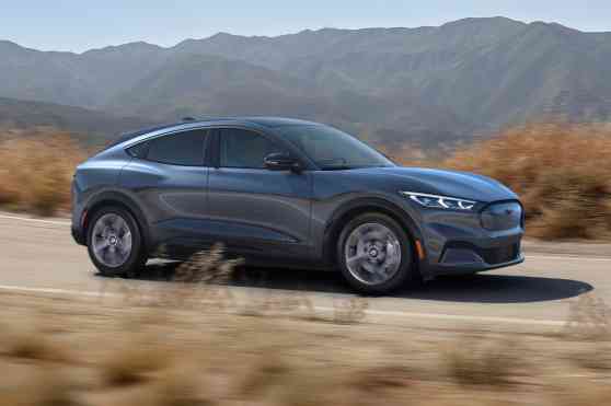 This electric crossover is the Ford Mustang Mach E image