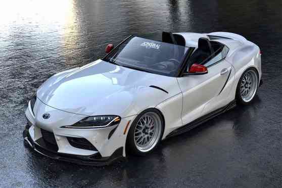 This render of a droptop Supra is drop-dead gorgeous image