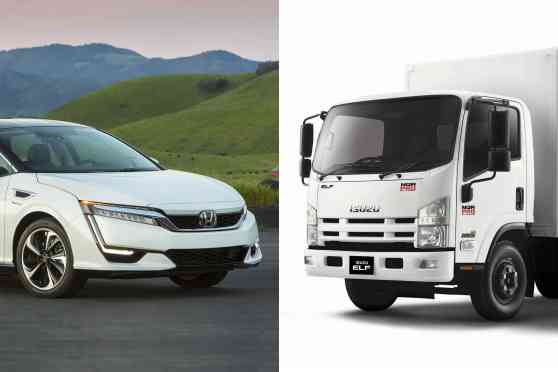 Honda and Isuzu team up for hydrogen fuel cell trucks image