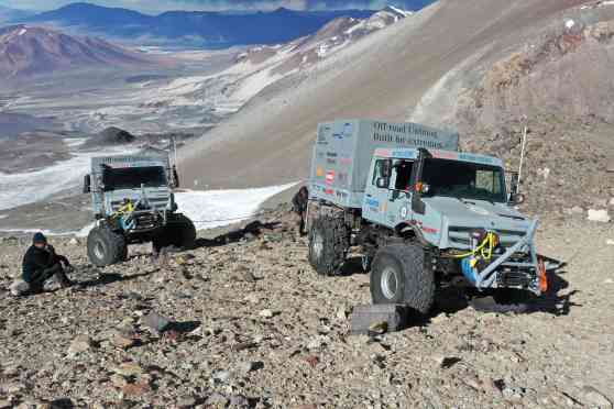 Mercedes Unimog just set a record by climbing a volcano image