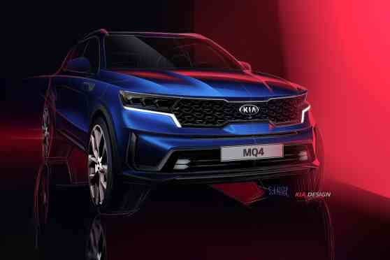 Sleeker 2021 Kia Sorento revealed...in sketch form image