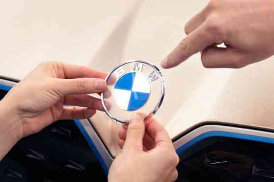 You won't see BMW's new logo on their production cars image