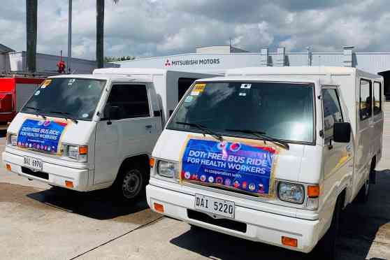 Mitsubishi lends L300 units to transport front liners image