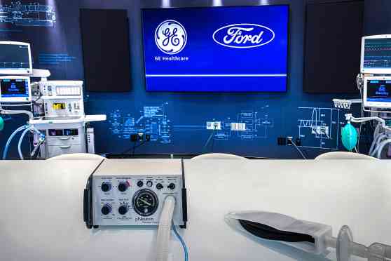 Ford says they can make 50,000 ventilators in 100 days image