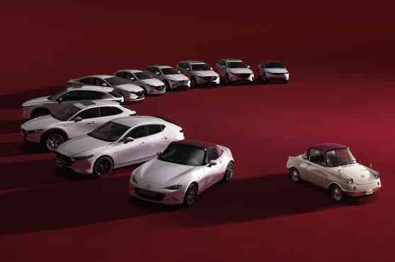 Mazda dresses up all their cars for 100th birthday image