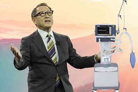 Toyota commits to help produce ventilators image