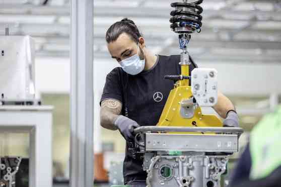Mercedes-Benz re-opens factories, starts their "new normal" image