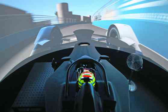 We want BMW's driving simulator image