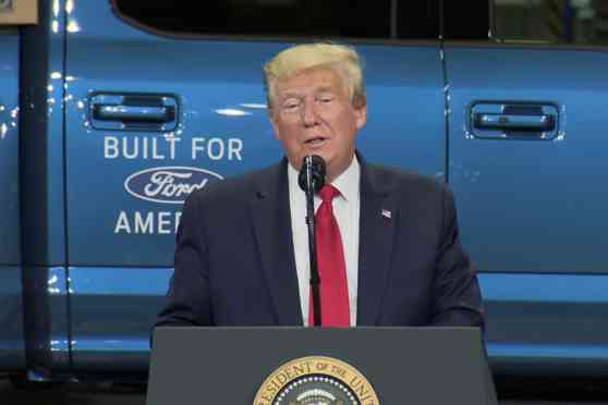 Ford in trouble because Trump didn't wear his mask at the factory image