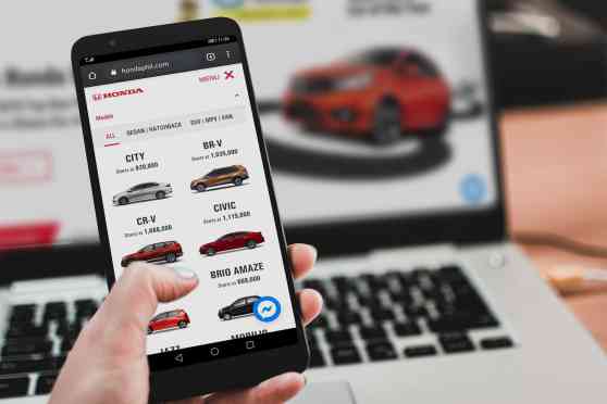 You can soon visit local Honda showrooms online image