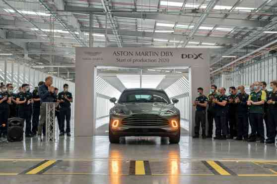 First Aston Martin DBX SUV rolls off the assembly line image