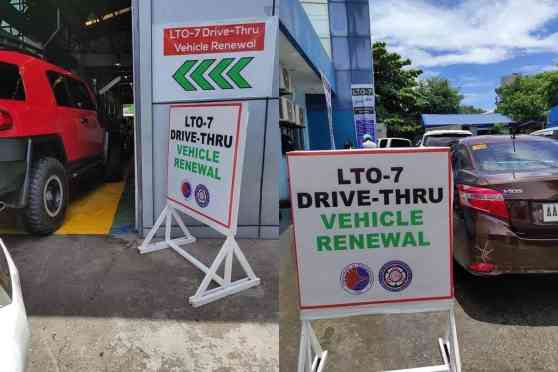LTO is trying out a drive-thru vehicle registration renewal system image