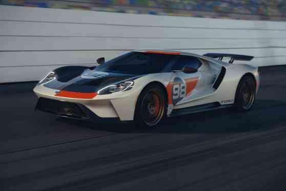 You'll recognize this 2021 Ford GT Heritage Edition if you saw Ford v Ferrari image