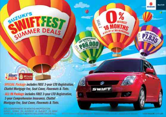 Suzuki Offers Swift Summer Deals image