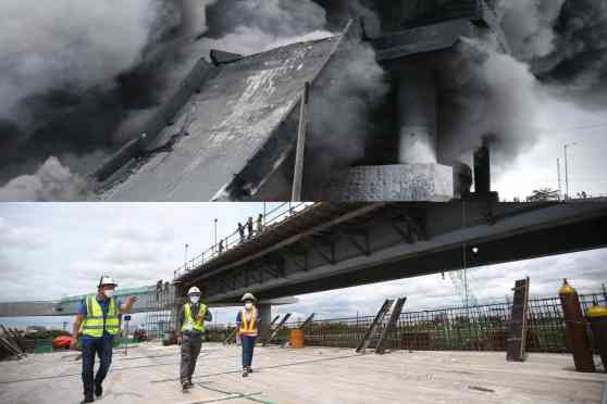 Skyway Stage 3 section destroyed by Pandacan fire now replaced image