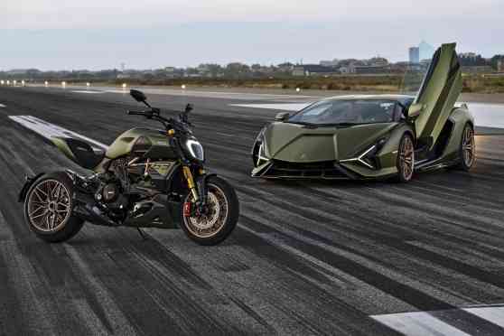 Lamborghini just built a motorcycle with Ducati image