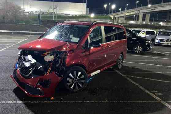 Laid-off worker at Mercedes V-Class factory goes on bulldozer rampage image