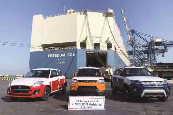 Suzuki has exported 2 million cars from India image