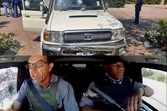WATCH: Armored Toyota LC70 driver evades then repels armed robbers image