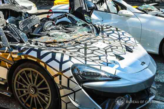 Look: Philippine Customs crushes McLaren 620R, other cars image