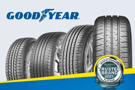 Goodyear PH wins Platinum at 2021 Reader's Digest Trusted Brand image