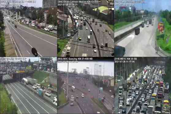 PNP checkpoint backs up NLEX traffic image