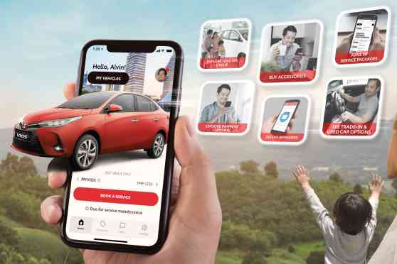 Build, buy, and service your Toyota through the myToyota app image