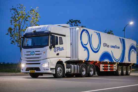 Expect to see Goodyear tires on future autonomous trucks image
