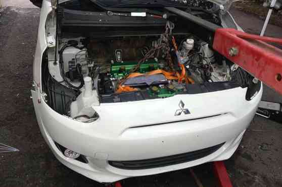 Someone is swapping a Montero V6 into a Mitsubishi Mirage image