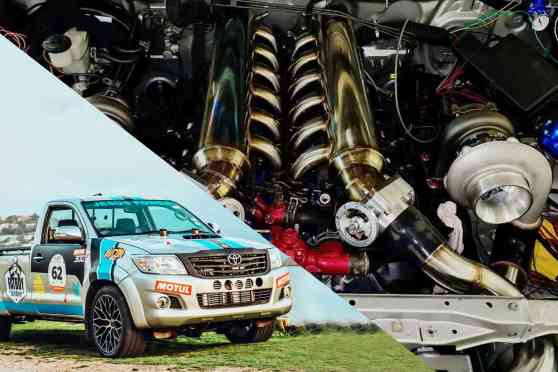 Someone built a crazy twin-turbo V12 Toyota Hilux image