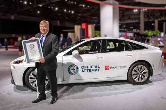 This Toyota Mirai achieved 1,360 km on one tank of hydrogen image