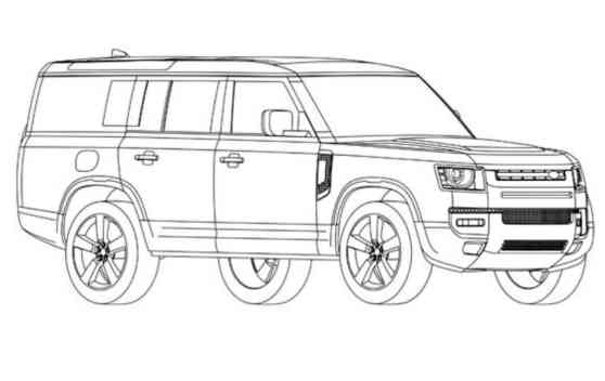 Are these the first images of three-row Land Rover Defender? image